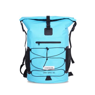 China Waterproof PVC Foam Insulation Dry Ice Waterproof Cooler Backpack Outdoor Insulated Cooler Bag for sale