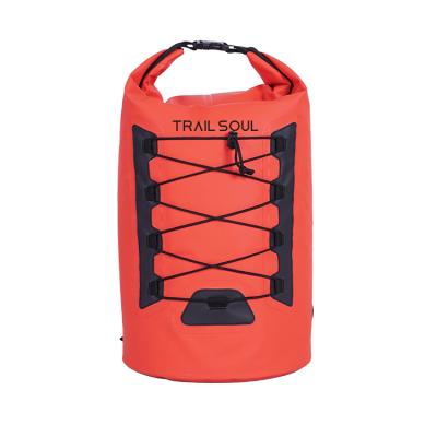 China Waterproof Light Weight 20L Cooler Soft Bag PVC Insulated Waterproof Backpack Cooler for sale