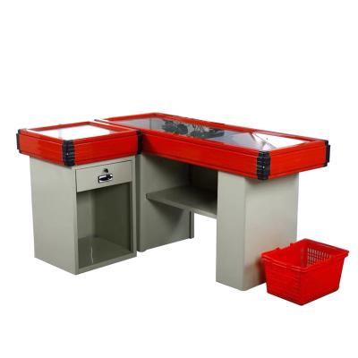 China Wholesale New Store Equipment Retail Store Equipment Combination Cabinet Beauty Supermarket Gondola Display Rack Counter Check Out for sale