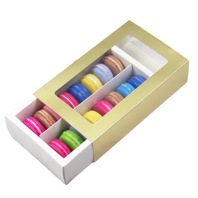 China China Factory Handmade Kraft Paper Cupcake Packing Box With Window Cardboard Cake Candy Box Wedding Party Birthday Favors for sale