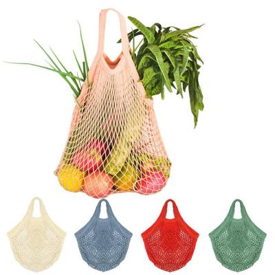 China Large Durable Cheap Reusable Organic Tote Mesh Shopping String Net Cotton Bag for sale