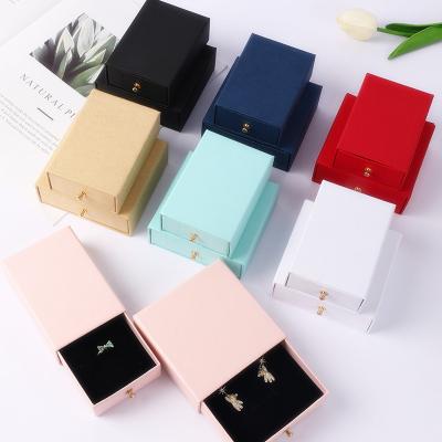 China Popular Handmade Design Drawer Jewelry Packaging Box Gift Box Necklace Earring Bracelet Ring Jewelry Box For Jewelry Packaging for sale