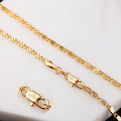 China TRENDY Current Fashion Jewelry 18K Yellow Gold Plated 2mm Meteor Shower Chain Brass Necklace For Women for sale