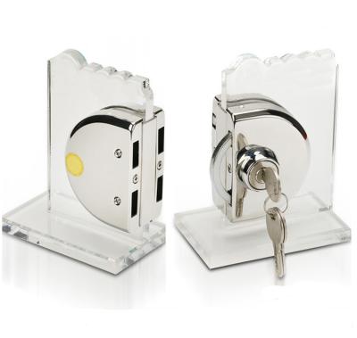 China Semi Circle Factory Price Double Side Commercial Bottom Glass Door Lock for sale