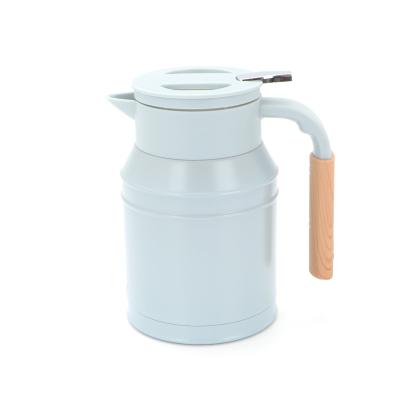 China 1000ml PORTABLE Plastic Electric Percolator Coffee Pot Warmer Thermos With Silicone Sleeve for sale