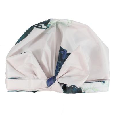 China Custom Stocked Reusable Shower Caps Like Luxury Bath Shower Cap For Women for sale