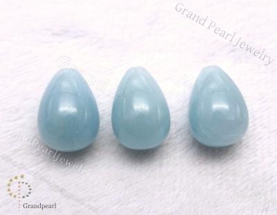 China Green Blue Half-Drilled None Drop Gemstone_10x14 Loose Shape For Jewelry Making - Semi-Precious Stone for sale