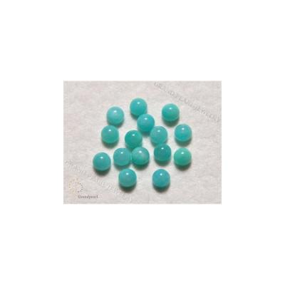 China Peruvian Amazonite Gemstone Cabochon Around 4mm 4mm for sale