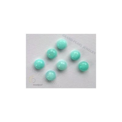 China Amazonite cabochon 6mm Peruvian rounds 6mm for sale