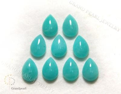 China Peruvian Oval 9x7mm Amazonite Gemstone Cabochon 9x7mm for sale