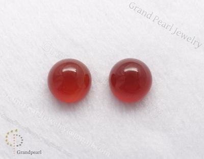 China Carnelian Agate 8mm Red Cabochon 8MM Series for sale