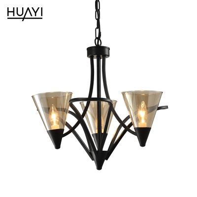 China HUAYI Industrial Hot Product Modern Style Villa Home Decoration Iron Chandelier Light for sale