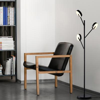 China Modern Hot Selling HUAYI Office Living Room Modern Indoor Iron LED Acrylic Acrylic Classic Stand Floor Lamp for sale