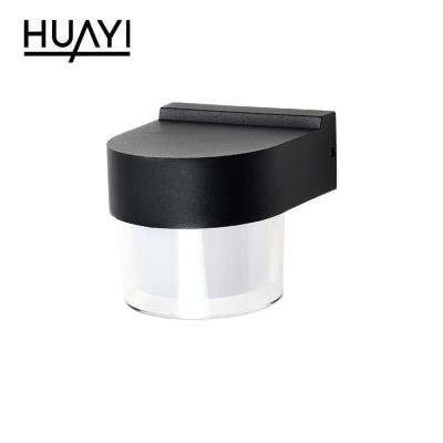 China New Design High Brightness HUAYI Aluminum Acrylic Wall Lamp Bedroom Modern LED Home Decoration for sale