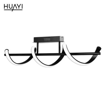 China Hot sale HUAYI style living room simple iron modern LED decoration outdoor aluminum ceiling light for sale