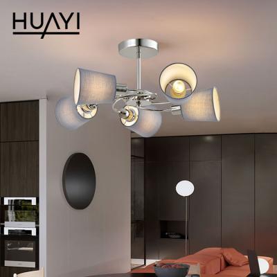 China HUAYI High Performance Outdoor Mounted Iron E14 Simple Modern 60 Watt Living Room Indoor Bedroom LED Ceiling Light for sale