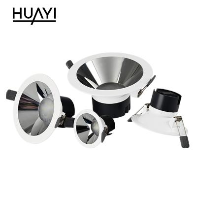 China 4w 7w 10w 15w COB Modern Indoor Bedroom Aluminum Recessed Mounted IP20 Manufacturer HUAYI China Market Focused Spotlight for sale