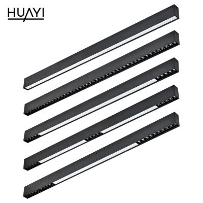 China Meeting Room/Commercial Indoor Linear Light/Matte Black White Commercial LED HUAYI New Model Indoor Room Custom Length Meeting for sale