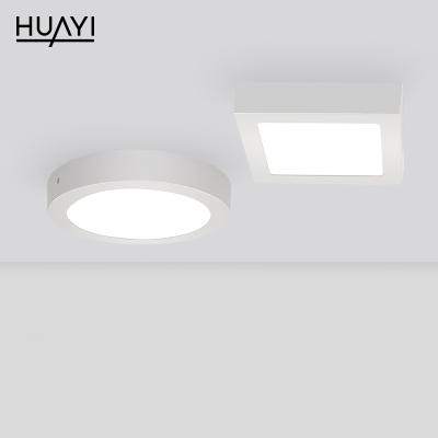 China High Quality Aluminum Die Casting Process For High Quality Radiator HUAYI CE ROSH Square Surfaced SMD Mounted Ultra Slim 6W 12W 18W 24W Indoor Hotel LED Panel Light for sale