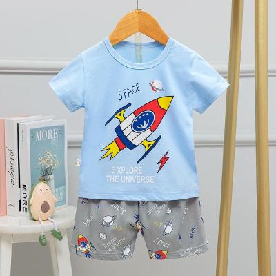 China Fashion QUICK DRY Design Short Sleeve Kids Boy Baby Sleep Wear Children Pajamas for sale