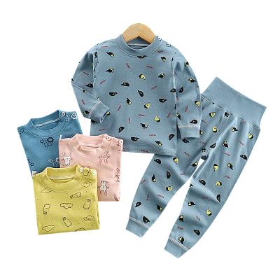 China 2022 Years Old Baby Butter Soft Blank Baby Pajamas 2 Pieces Sleepwear 100% Cotton QUICK DRY Baby Boy Pajamas Set Infant Sleepwear 2-4 for sale