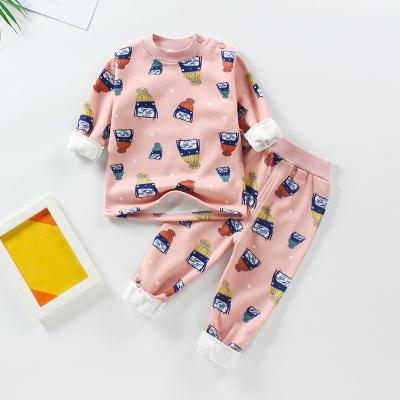 China Wholesales Newborn Baby Pieces QUICK DRY Both Clothes Lounge Designer Unisex Warm Cartoon Toddler Sleepwear Baby Pajamas Set for sale