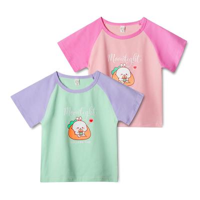 China 2022 Mix Color Baby Clothing Infants T-shirt Breathable And Soft T-shirt Infants Short Sleeve T-shirt Summer Anti-pilling for sale