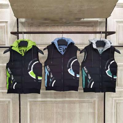 China Exquisite Breathable Fast Workmanship Double-Sided Delivery Boy Sleeveless Jacket Kids Invest Cotton Spring Clothes For Children for sale