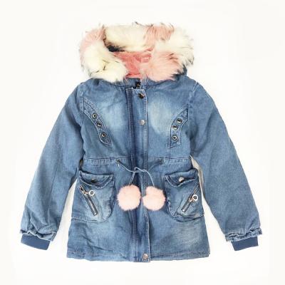 China Anti-wrinkle girls winter coats kids jackets kids clothes girls kids clothing custom denim jacket for kids for sale