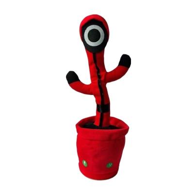 China Nylon Tiktok Dancing Cactus Plush Shake Toy with Song & Dance Early Education Gift Funny Toys for sale