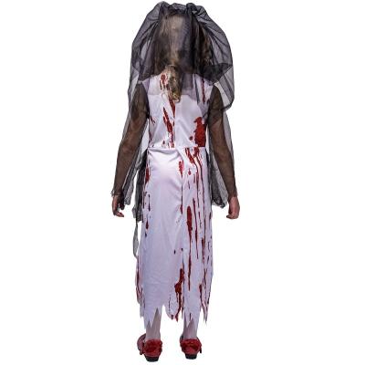 China Polyester Scary blood little girl ghost bride outfit cosplay stage play party costume for sale