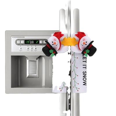 China Cloth snowman Christmas refrigerator arm ornaments for sale