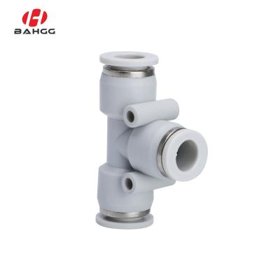 China PE connector three-way trachea connector quick-insertion PE for sale