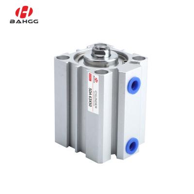 China Factory Standard Bahoo Air Compact Double Acting Pneumatic Cylinder With 12/16/20/25/32/40/50/63/80/100-5/10/15/20/25/30/35 Male for sale