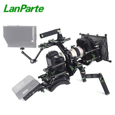 China Lanparte 15mm DSLR Cinematography Camera Kit Aluminum Alloy with Canon 5D2 5D3 800D 750D Shoulder Support for sale