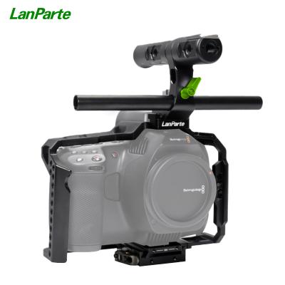 China Full Cage With Quick Release Plate Wholesale Lanparte Video Camera Cage Stabilizer With Top Handle For Black Magic Camera for sale