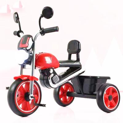 China Steel Frame Steel Baby Strollers With Music And Light Made In China Kids Tricycles for sale