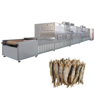 China High Efficiency Industrial Stainless Steel Tunnel Microwave Fish Flaming And Puffing Machine for sale