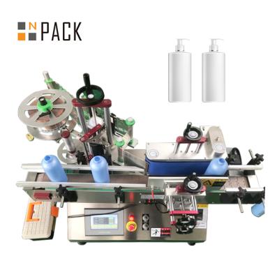 China Automatic Round Bottle Beverage Npack Label Applicator Labeler Table Top Type Labeling Machine for sale