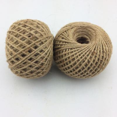 China Natural Twisted Jute 3ply Jute Garden Twine Ball Wrapping for sale