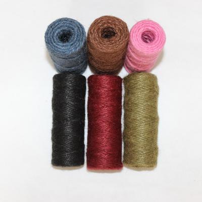 China 100m colorful biodegradable spool jute twine, jute rope, jute twine for sale