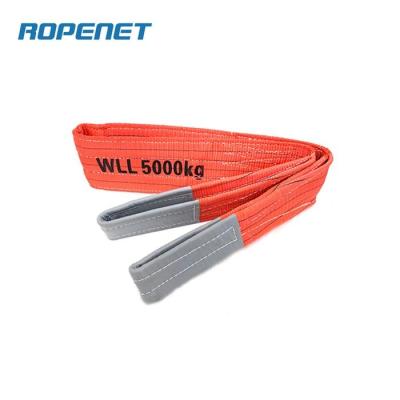 China ROPENET 5 Ton Heavy Lifting Polyester Webbing Sling CE Certification for sale