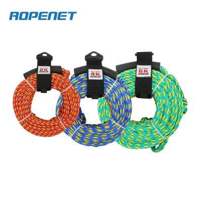 China Good Lightweight UV Resistance ROPENET 4 Rider Tube Tow Rope with Foam Core and Reflective Yarn Rope for sale