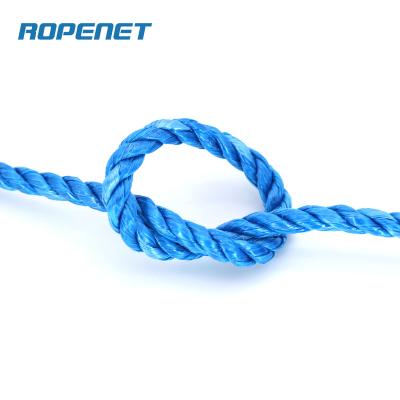 China Industrial Ropenet PP Slit Film 3 Strand Twisted Rope for sale