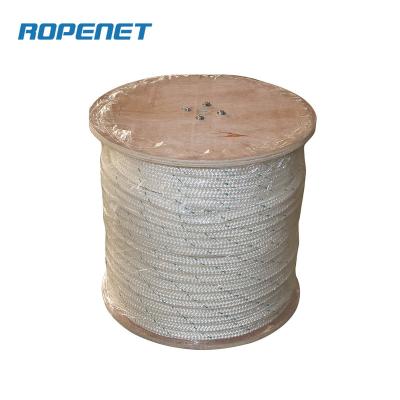 China High Tensile Traction Rope ROPENET Polyester Double Braided Rope Cable Traction for sale