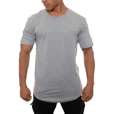 China Custom Wholesale Anti-wrinkle Cheapest Designer Curved Bottom High Quality Slim Fit T-Shirts for sale