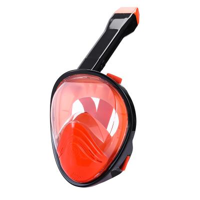 China Wide View 180 Full Face Snorkel Mask With New Breathing System, Panoramic 180 Foldable Anti-leak Anti-fog Snorkeling Gear For Adult for sale