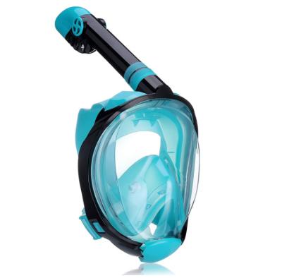 China 2021 Hot Selling 180 Wide View Amazon Full Face Mask Snorkel Mask Dry Diving Full Face for sale