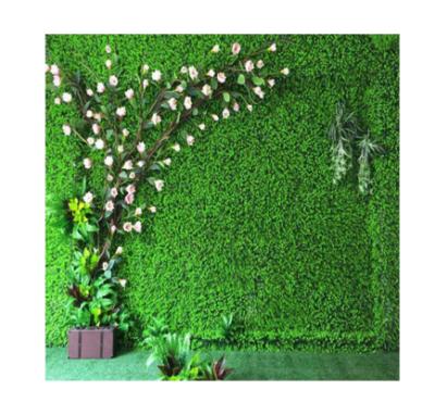 China Minimalist Custom Artificial Grass Wall Hanging Faux Follaje Boxwood Wall Panels for sale