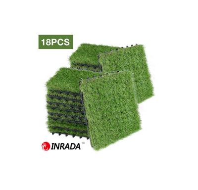 China hot sales artificial grass tile dtex 8800 plastic turf lawn for mini garden 4*25m / 2*25m for sale